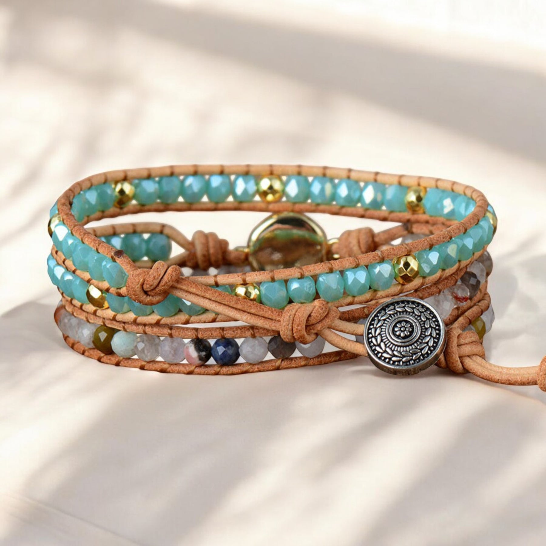 Healing Opal Protection Wrap Bracelet