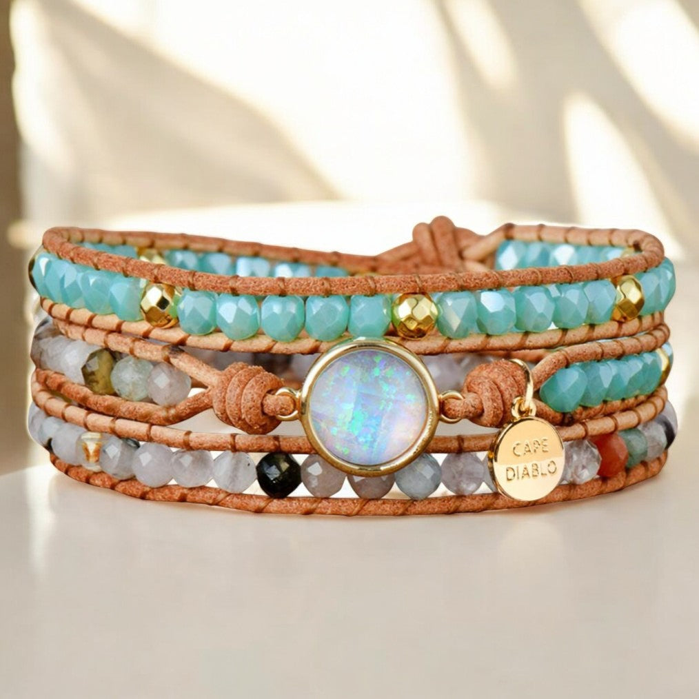 Healing Opal Protection Wrap Bracelet