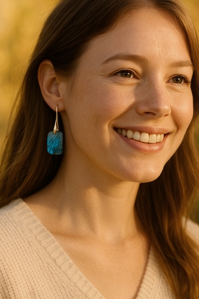 Labradorite Glow Drops Earrings