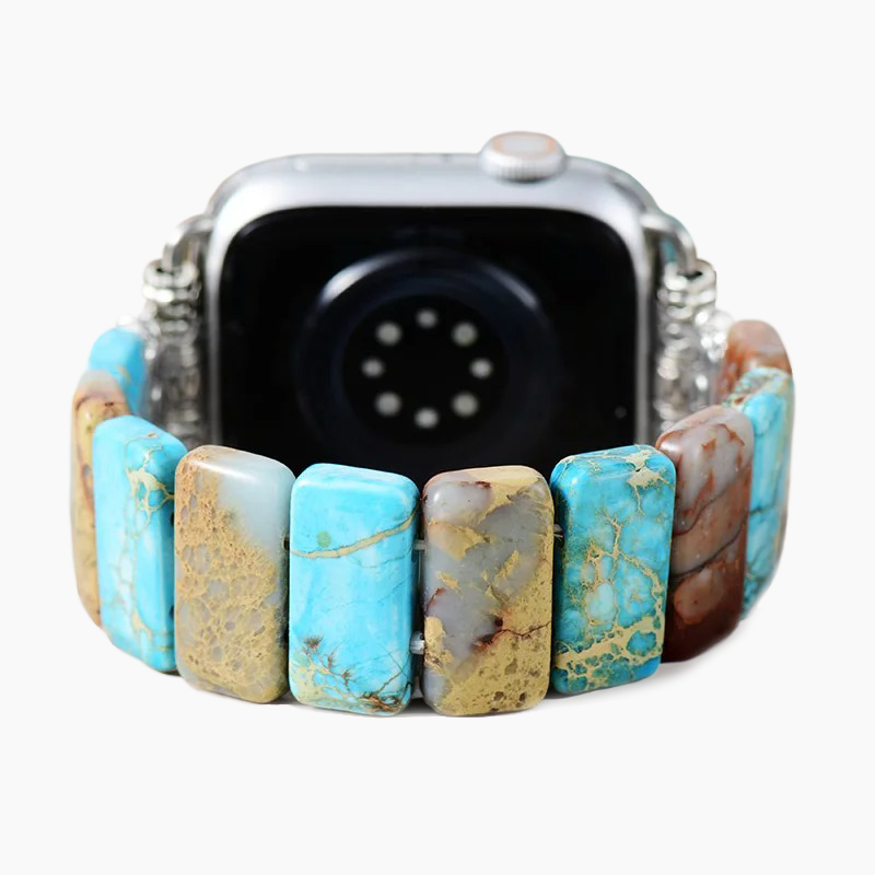 Coastal Turquoise Stretch Apple Watch Strap