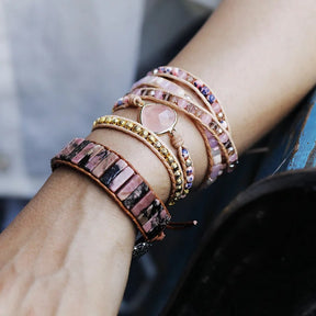Rose Quartz Radiance Wrap Bracelet