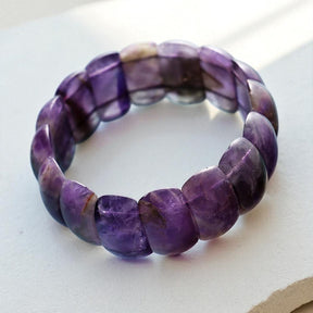 Amethyst Glow Chunky Bracelet