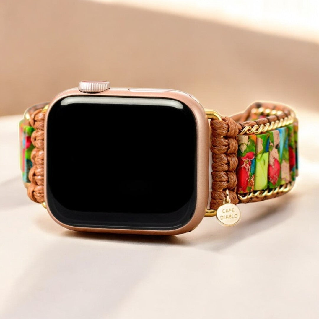 Rainforest Jasper Apple Watch Strap