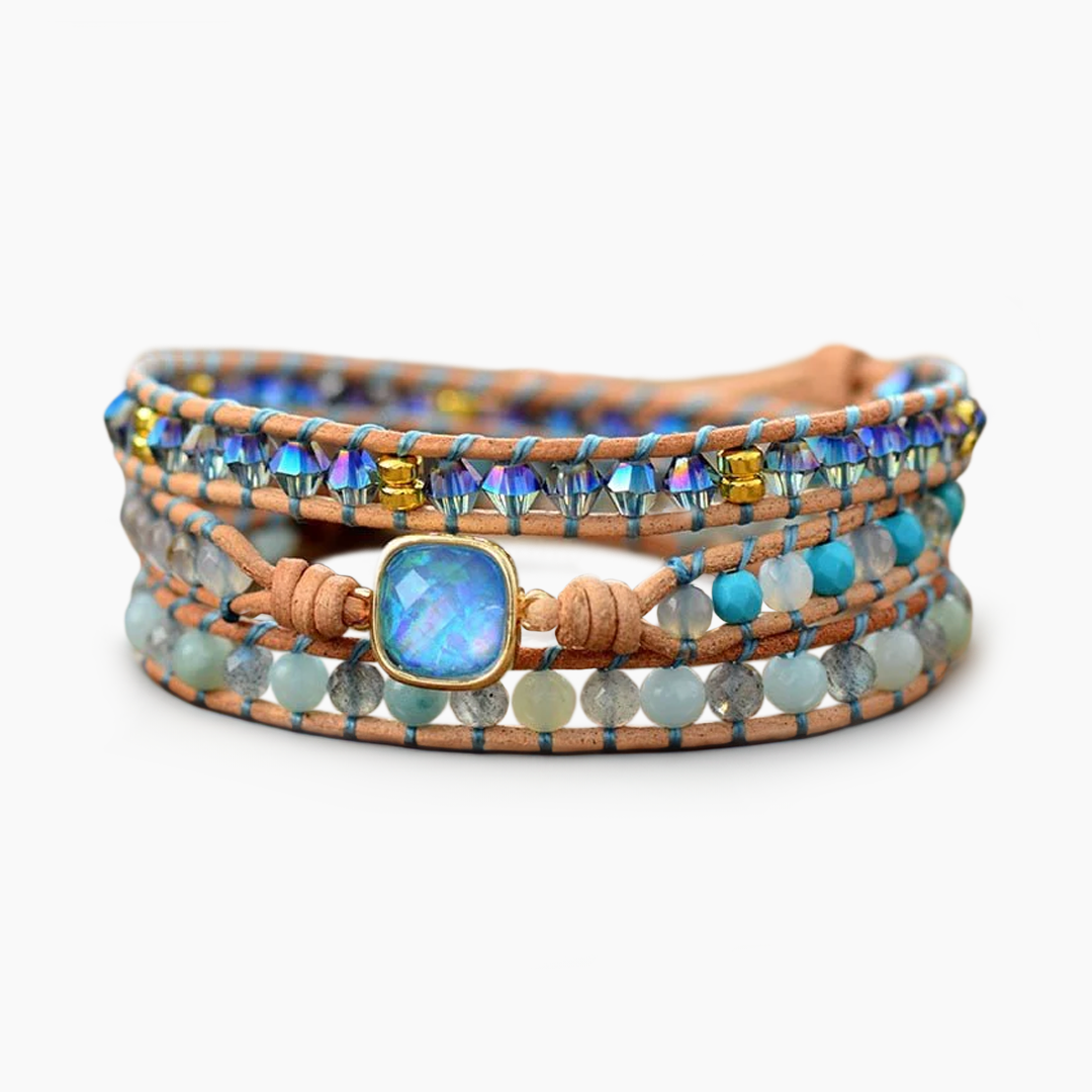 Square Opal Healing Wrap Bracelet