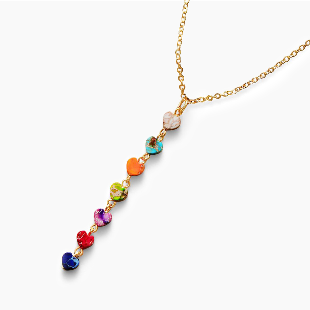 Wind 7 Chakra Moonlight Gold Chain Necklace