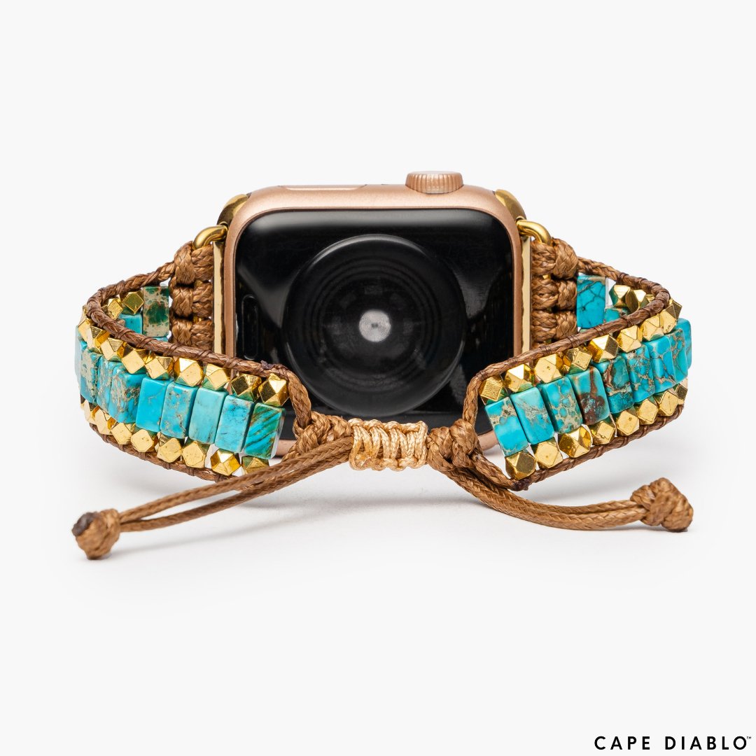 Bold Turquoise Apple Watch Strap - Cape Diablo