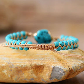 Ethnic Turquoise Charm Bracelet - Cape Diablo