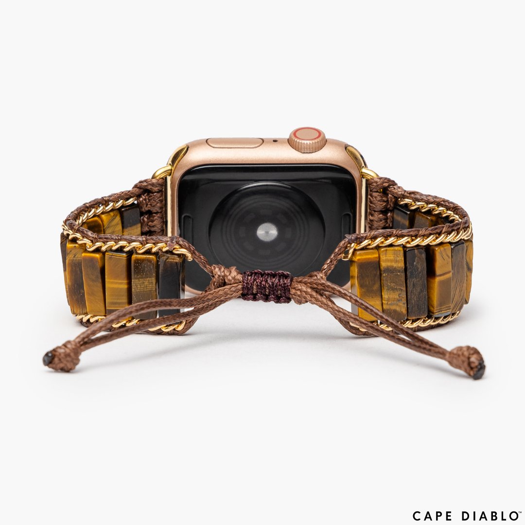 Fierce Tiger's Eye Apple Watch Strap - Cape Diablo