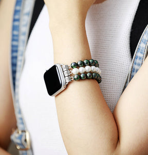 Galaxy Pearl Stretch Apple Watch Strap - Cape Diablo