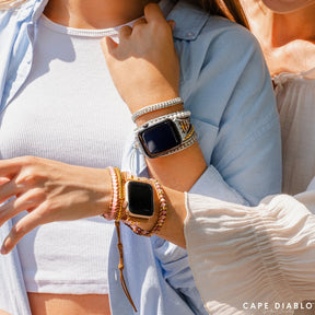 Golden Rose Quartz Apple Watch Strap - Cape Diablo