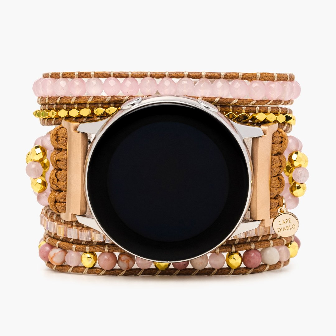 Golden Rose Quartz Samsung Galaxy Watch Strap - Cape Diablo