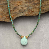 Healing Energy Amazonite Necklace - Cape Diablo