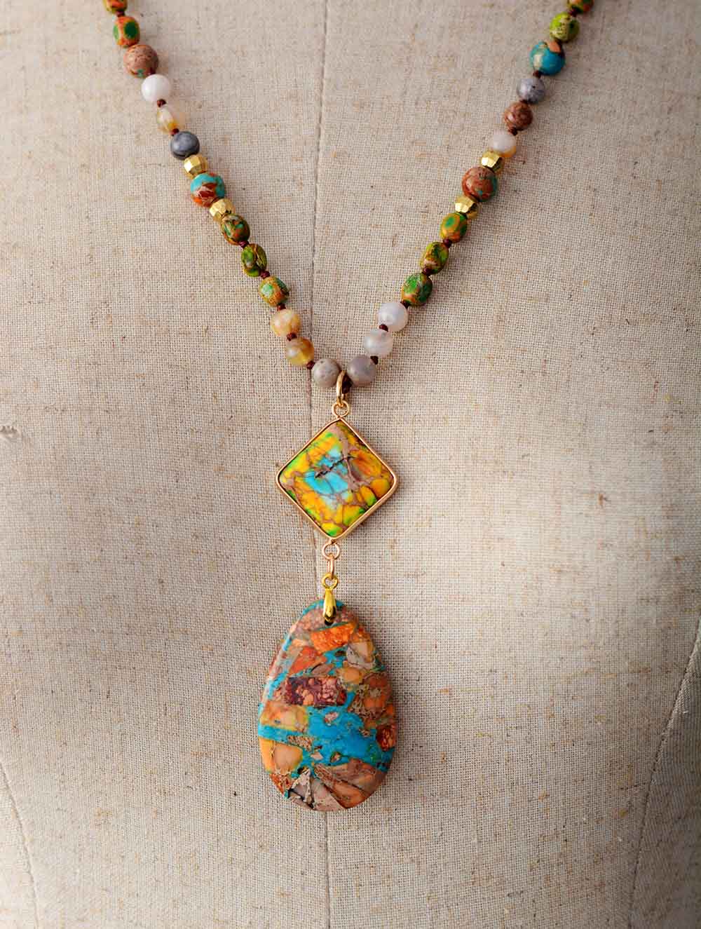 Intense Jasper Spiritual Necklace - Cape Diablo