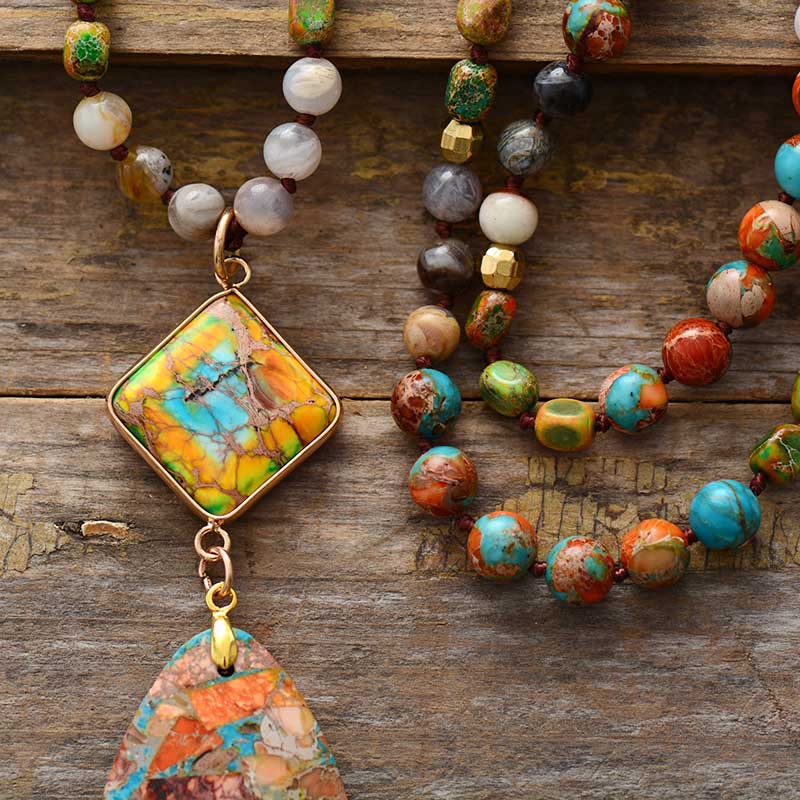 Intense Jasper Spiritual Necklace - Cape Diablo
