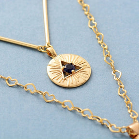 Intense Lapis Lazuli Heart Necklace - Cape Diablo