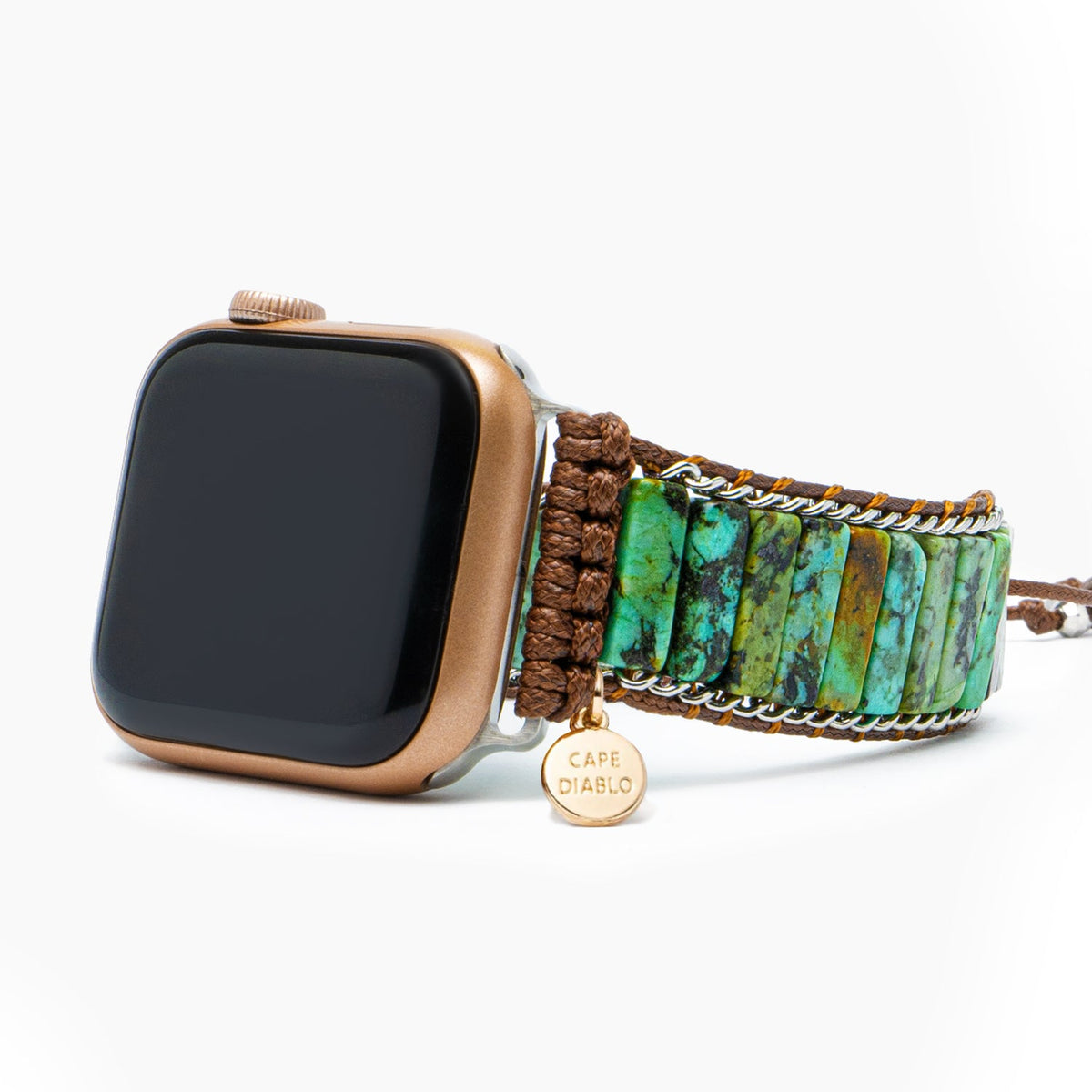 Men's African Turquoise Apple Watch Strap - Cape Diablo