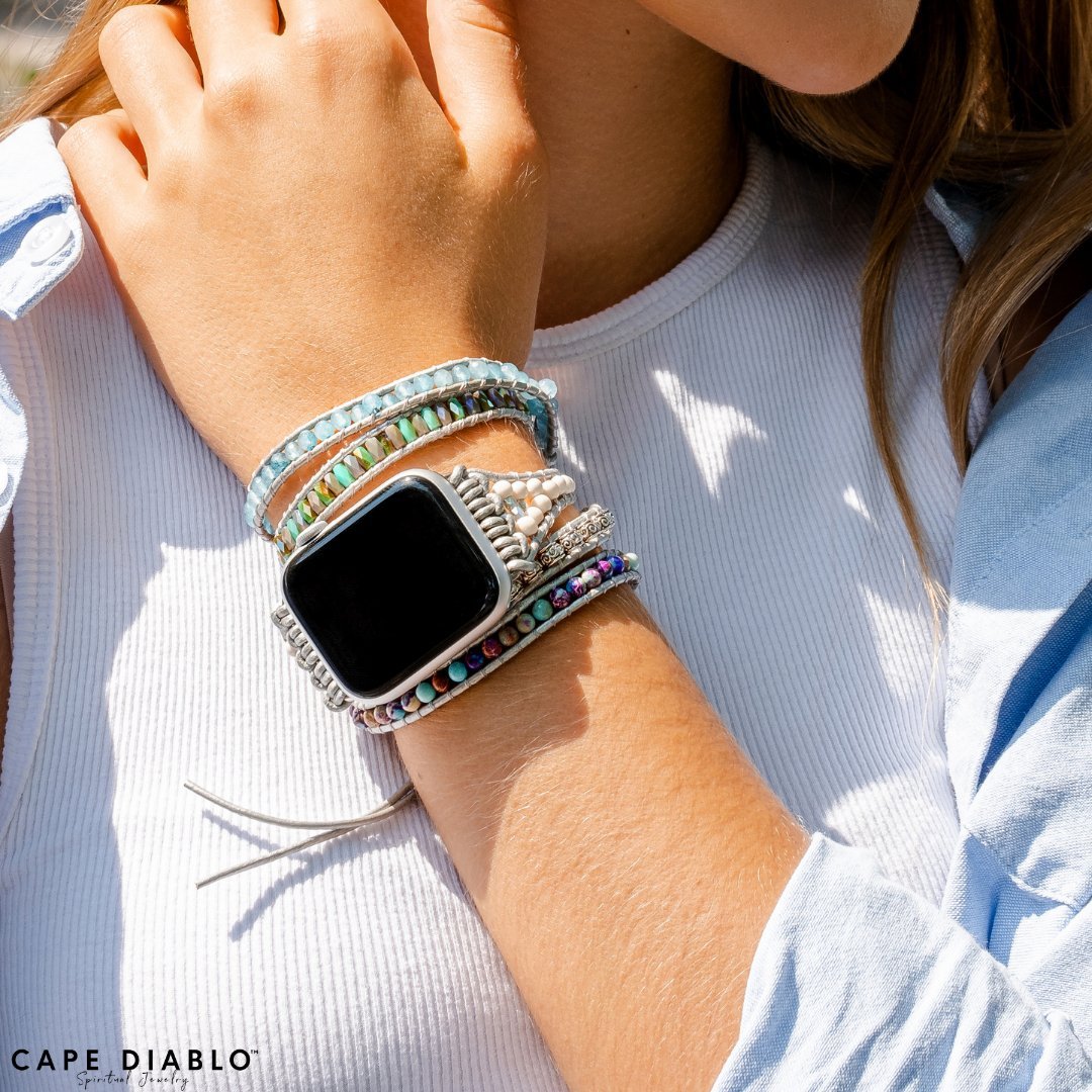 Ocean Jasper Protection Apple Watch Strap - Cape Diablo