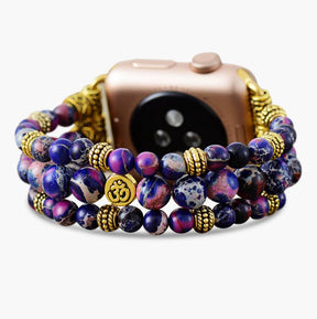 Purple Jasper Stretch Apple Watch Strap - Cape Diablo