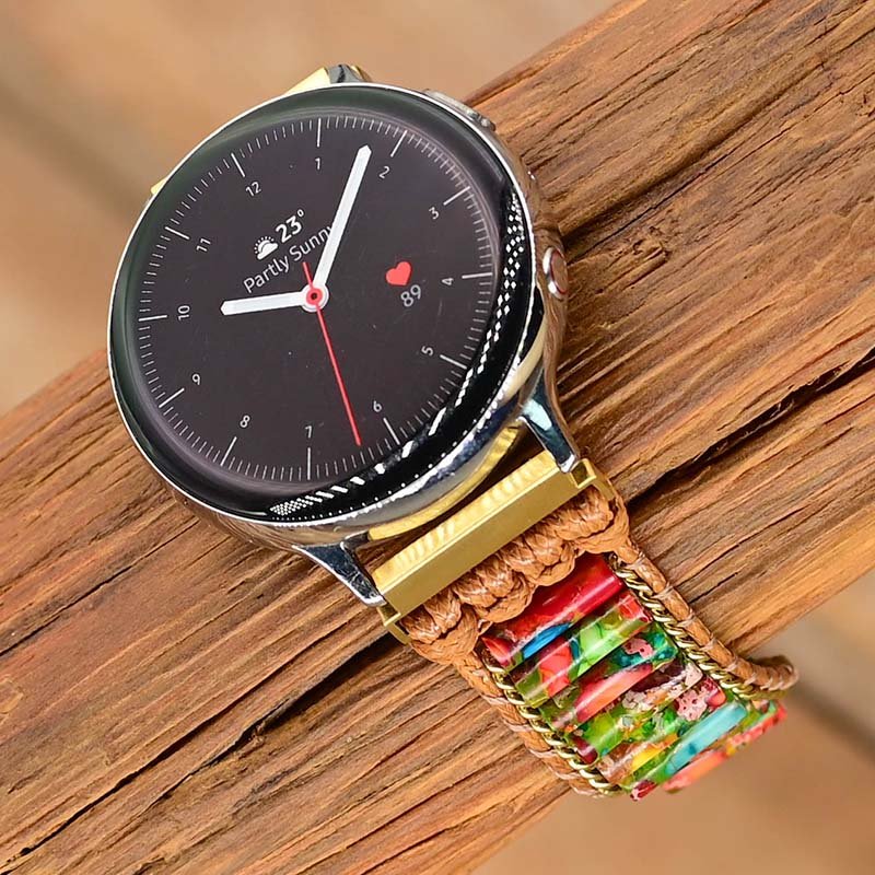 Rainforest Jasper Samsung Galaxy Watch Strap - Cape Diablo