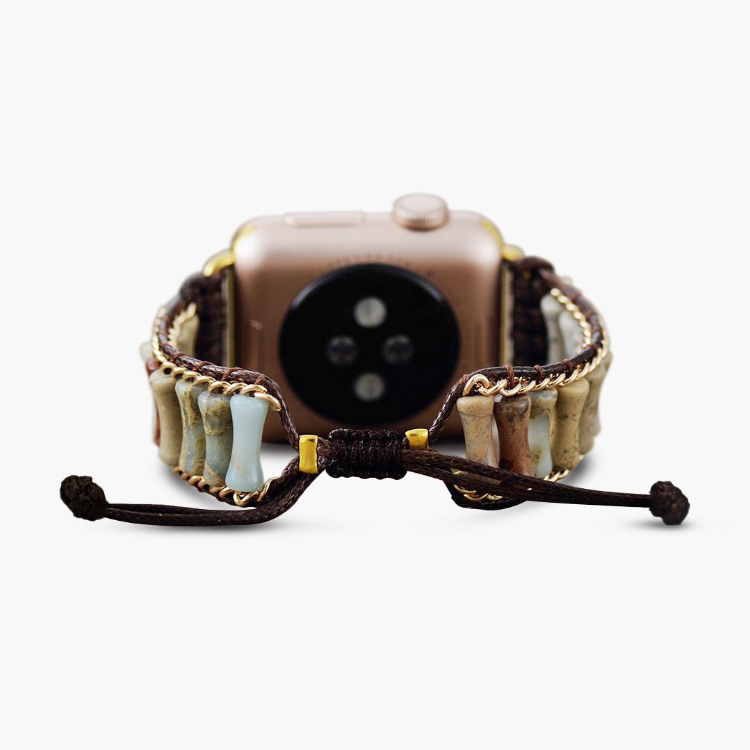 Refined Imperial Jasper Apple Watch Strap - Cape Diablo