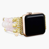 Rose Quartz Stretch Apple Watch Strap - Cape Diablo