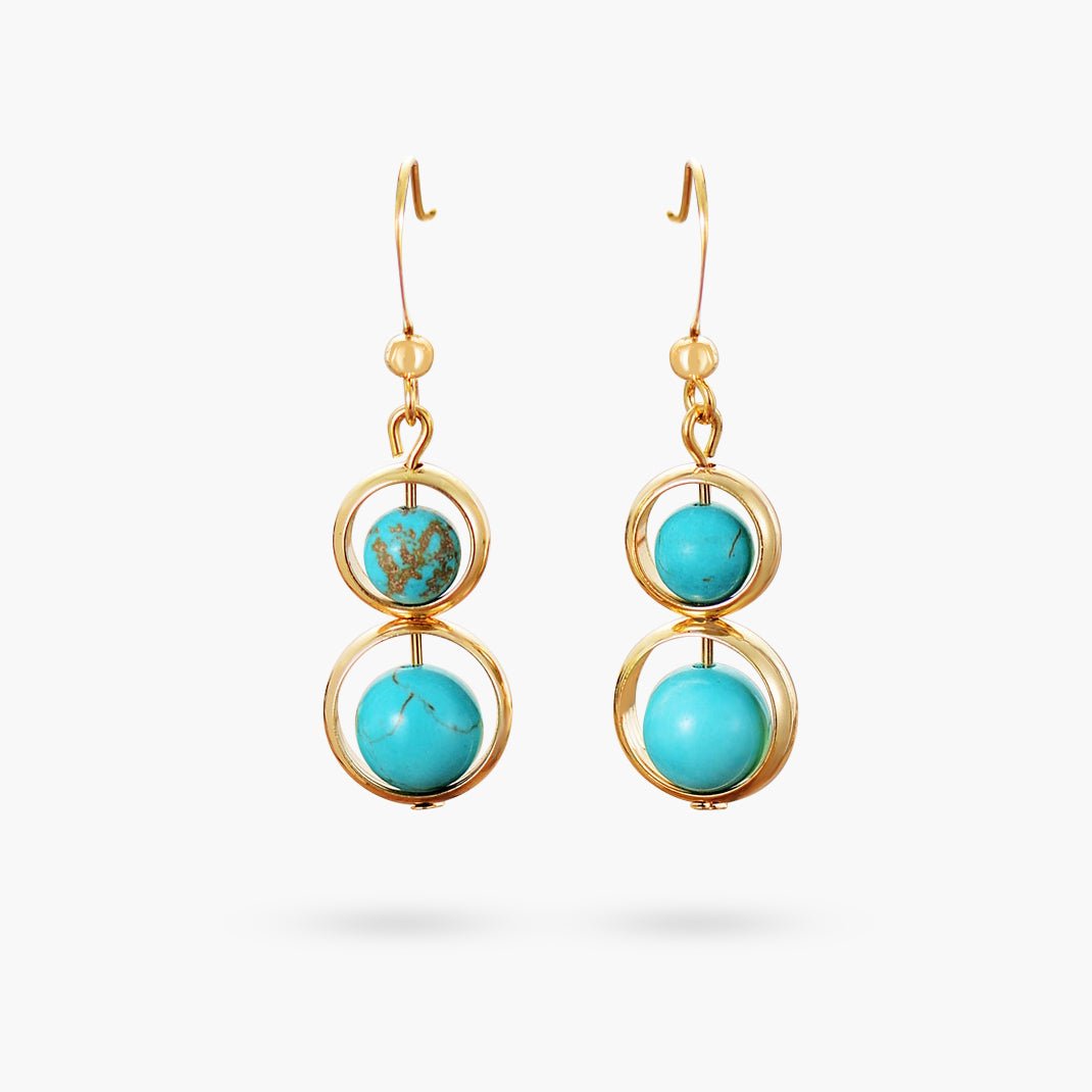 Turquoise Dangle Earrings - Cape Diablo