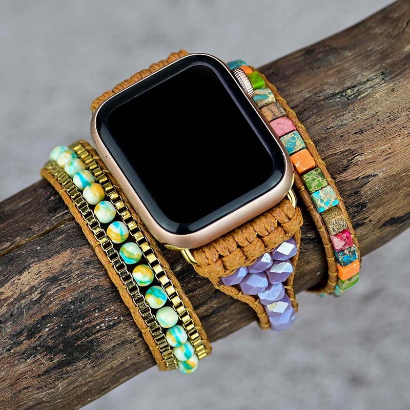 Vibrant Chakra Protection Apple Watch Strap - Cape Diablo